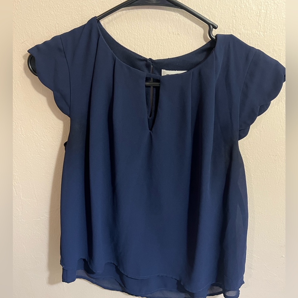 Navy Blue Blouse